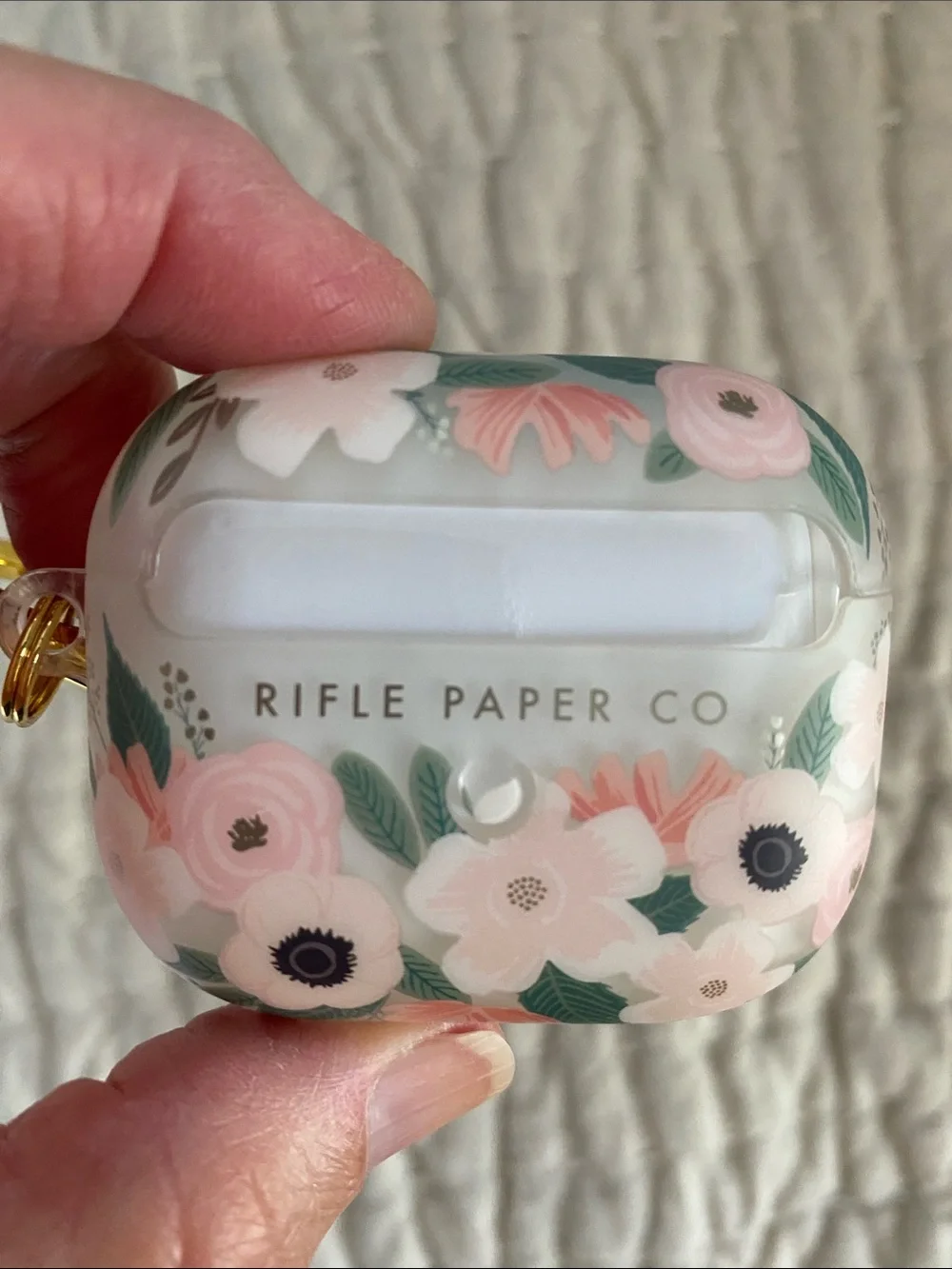 NIB Apple AirPods 3rd Generation case by Rifle Paper Co Pink Wildflowers